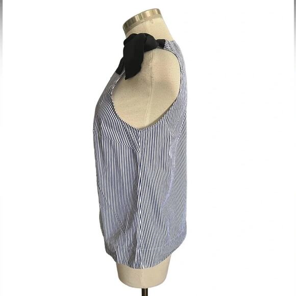 J. Crew Blue and White Striped Tank Top - Picture 4 of 7